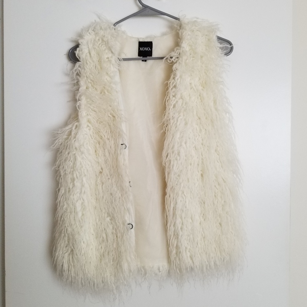 Faux Fur Vest Size M